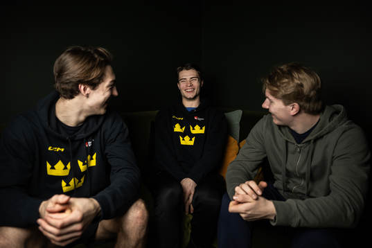 David Edstrom, Isac Born and Otto Stenberg of the Swedish