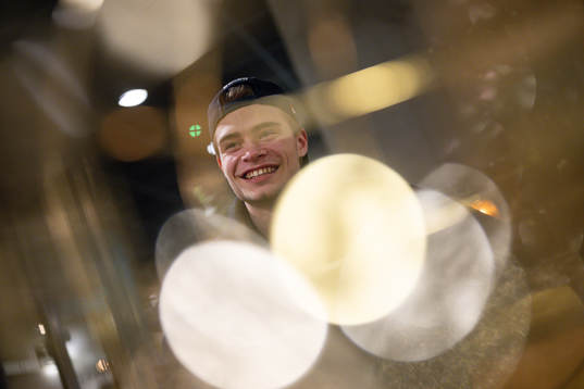 Isac Born of the Swedish under-20 national ice hockey team