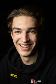 David Edstrom of the Swedish under-20 national ice hockey