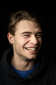 Isac Born of the Swedish under-20 national ice hockey team