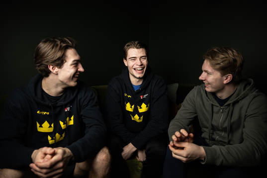 David Edstrom, Isac Born and Otto Stenberg of the Swedish