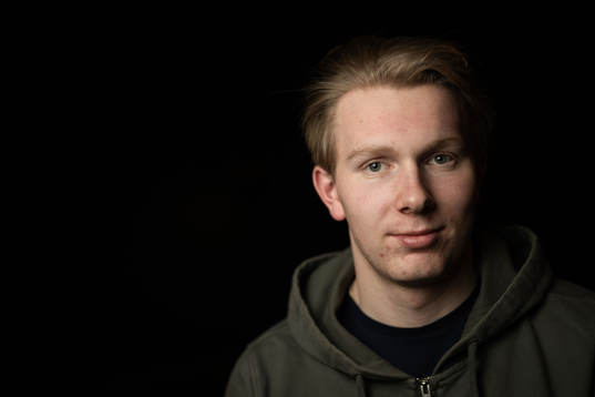 Otto Stenberg of the Swedish under-20 national ice hockey