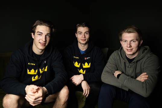 David Edstrom, Isac Born and Otto Stenberg of the Swedish