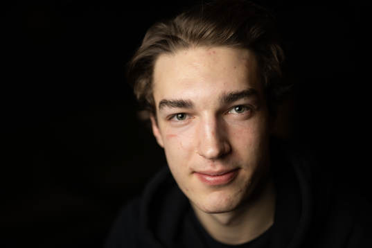 David Edstrom of the Swedish under-20 national ice hockey