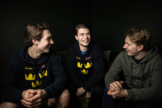 David Edstrom, Isac Born and Otto Stenberg of the Swedish