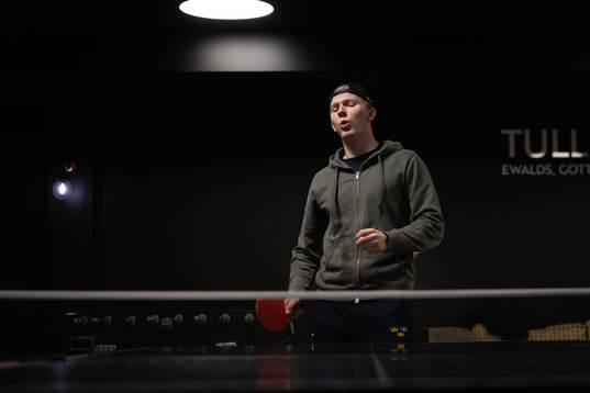 Otto Stenberg of the Swedish under-20 national ice hockey