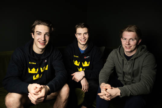 David Edstrom, Isac Born and Otto Stenberg of the Swedish
