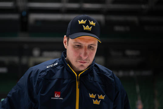 Assistant coach Alexander Steen of the Swedish under-20