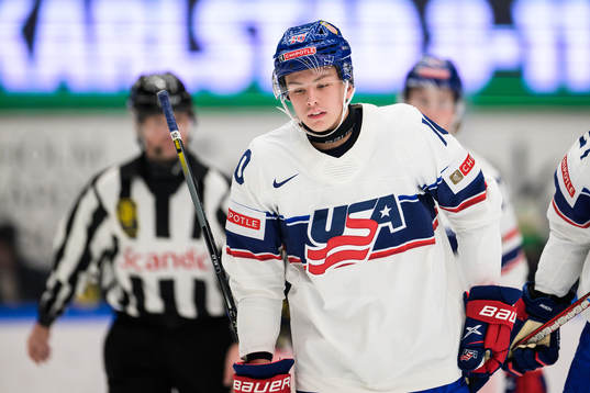 Carey Terrance of USA looks dejected