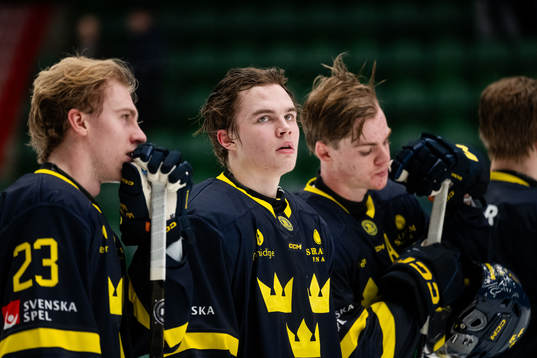 Axel Sandin Pellikka of Sweden looks dejected