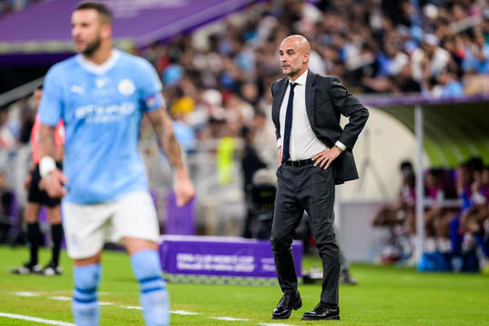 Head coach Pep Guardiola of Manchester City