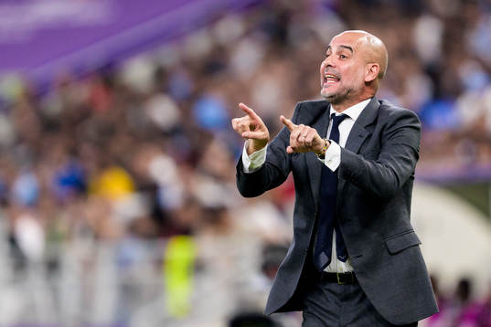 Head coach Pep Guardiola of Manchester City