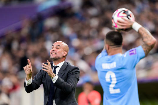 Head coach Pep Guardiola of Manchester City