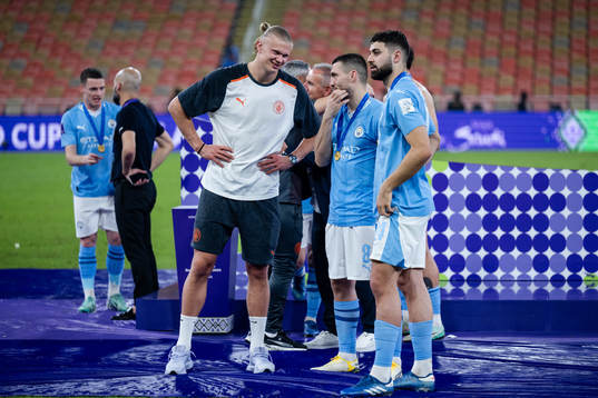 Erling Braut Haaland, Mateo Kovacic and Josko Gvardiol of