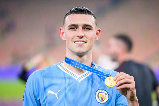 Phil Foden of Manchester City celebrates