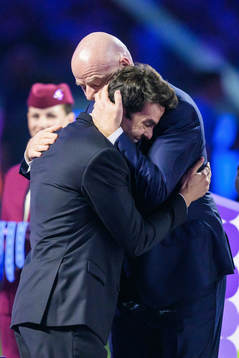 Kaká and Gianni Infantino, President of FIFA