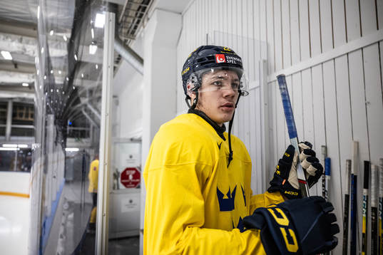 Anton Wahlberg of Sweden at a practice session