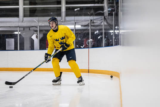 Axel Sandin-Pellikka of Sweden at a practice session