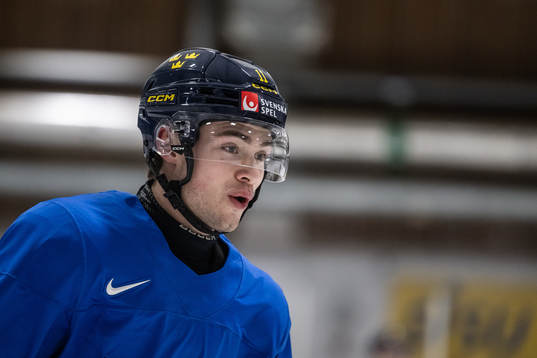Isac Born of Sweden at a practice session
