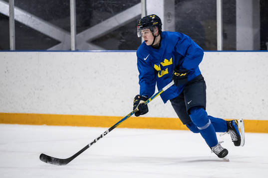 Mattias Hävelid of Sweden at a practice session
