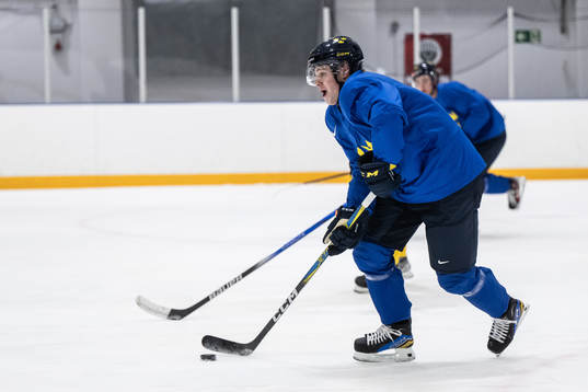Mattias Hävelid of Sweden at a practice session