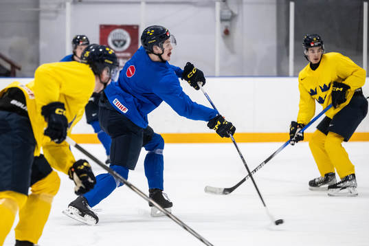 Anton Johansson of Sweden at a practice session