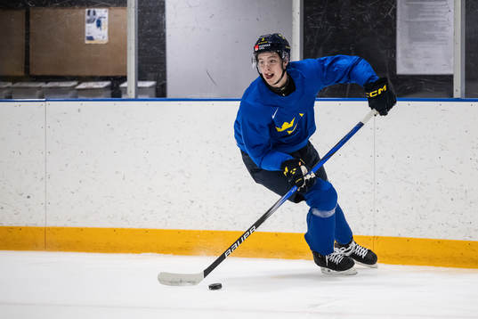 Anton Johansson of Sweden at a practice session