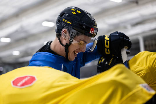 Anton Johansson of Sweden at a practice session