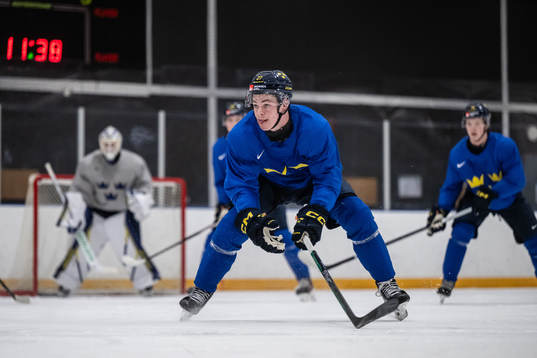 Oskar Pettersson of Sweden at a practice session