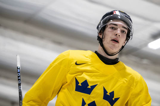 David Edstrom of Sweden at a practice session