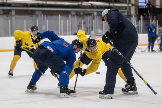 Oskar Pettersson of Sweden at a practice session