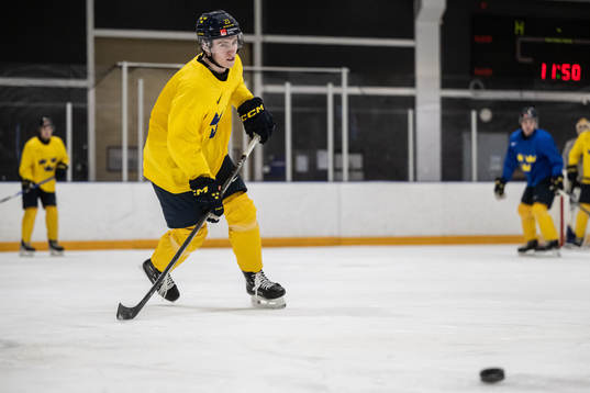 Jonathan Lekkerimäki of Sweden at a practice session