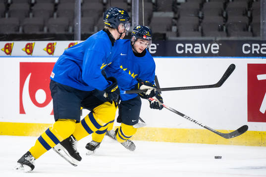 Isac Born of Sweden at a practice session