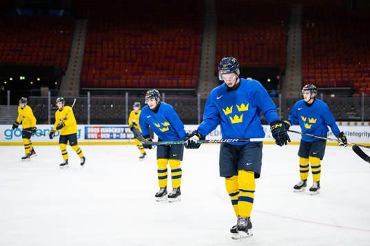 Oskar Pettersson of Sweden at a practice session