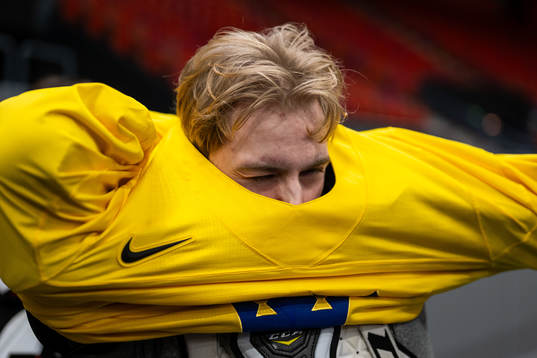Tom Willander of Sweden at a practice session