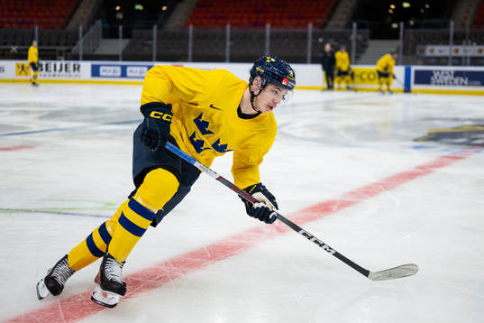 Anton Wahlberg of Sweden at a practice session