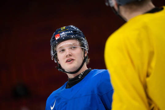 Rasmus Rudslätt of Sweden at a practice session