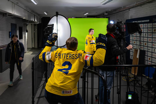 Elias Pettersson and Axel Sandin-Pellikka of Sweden