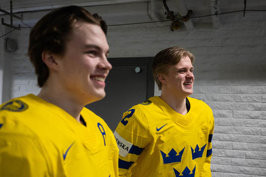 Axel Sandin-Pellikka and Elias Pettersson of Sweden