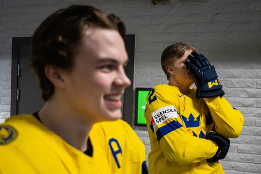 Axel Sandin-Pellikka and Elias Pettersson of Sweden