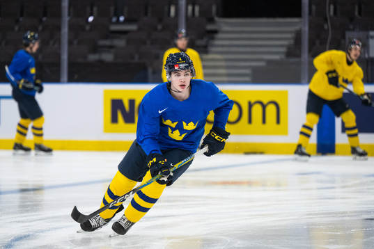 Axel Sandin-Pellikka of Sweden at a practice session