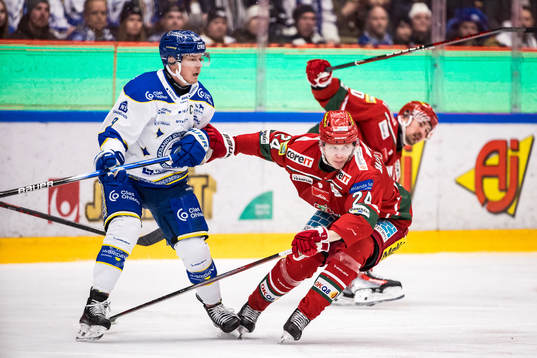 Leksands Patrik Zackrisson och MoDos Erik Walli Walterholm