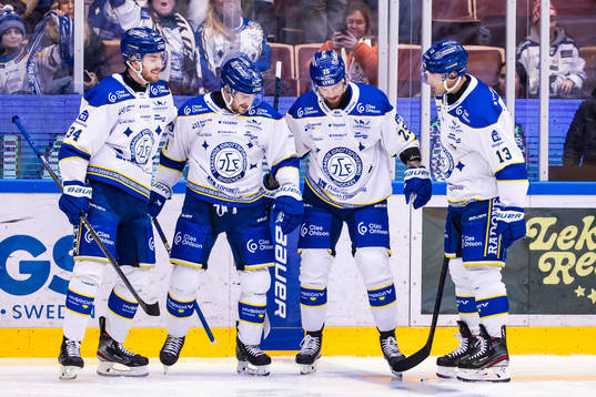 Leksands Peter Cehlarik, Matt Caito, Lucas Elvenes och Jon