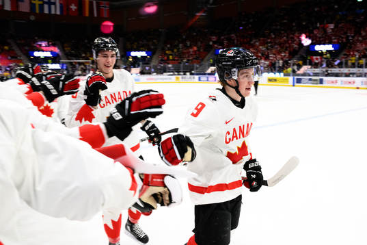 Nate Danielson of Canada celebrates
