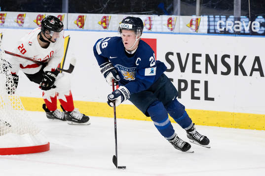 Nate Danielson of Canada and Jere Lassila of Finland