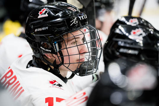 Macklin Celebrini of Canada