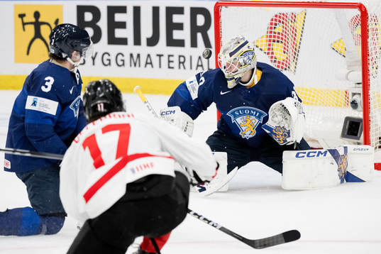 Goalkeeper Niklas Kokko of Finland