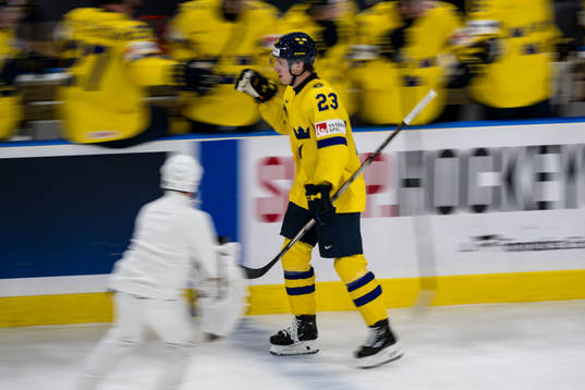 Jonathan Lekkerimäki of Sweden celebrates