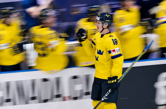 Filip Bystedt of Sweden celebrates