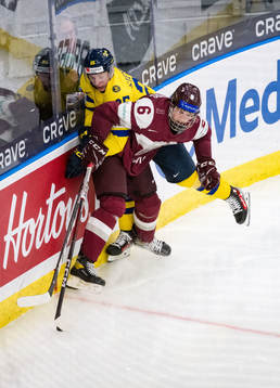 Otto Stenberg of Sweden and Darels Uljanskis of Latvia